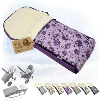 Babys-Dreams BAMBINIWELT universaler Winterfußsack (90cm oder 108cm), auch geeignet für Babyschale, Kinderwagen, Buggy, aus Wolle im Eulendesign (108cm, $6) Babys-Dreams BAMBINIWELT universaler Winterfußsack (90cm oder 108cm), auch geeignet für Babyschale, Kinderwagen, Buggy, aus Wolle im Eulendesign (108cm, $6)