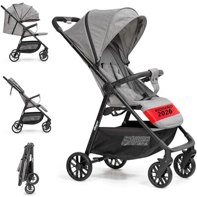 Interbaby Kinderwagen Kinderwagen von Geburt bis 48 Monate oder 22 kg Schnellklappknopf, Stoßdämpfer, XXL-Verdeck, neigbar, Kinderwagen Voyage Interbaby Kinderwagen Kinderwagen von Geburt bis 48 Monate oder 22 kg Schnellklappknopf, Stoßdämpfer, XXL-Verdeck, neigbar, Kinderwagen Voyage