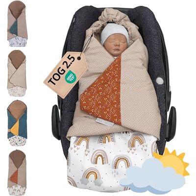 ULLENBOOM Einschlagdecke für die Babyschale Ideal für Herbst & Winter TOG 2.5, Oberstoff: 100% Baumwolle, gefüttert, OEKO-TEX zertifiziert, Einfaches öffnen & schließen, Made in EU, Waschbar ULLENBOOM Einschlagdecke für die Babyschale Ideal für Herbst & Winter TOG 2.5, Oberstoff: 100% Baumwolle, gefüttert, OEKO-TEX zertifiziert, Einfaches öffnen & schließen, Made in EU, Waschbar