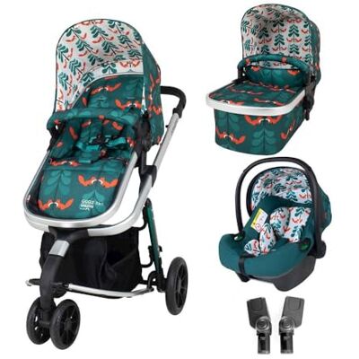 Cosatto Giggle 3 in 1 Kinderwagenset Ab Geburt bis 18kg, Sportwagen, Tragewanne & Halt 0+ Autositz, leicht, kompakt & einfach zu falten, mit kostenlosem Regenschutz (Fox Friends) Cosatto Giggle 3 in 1 Kinderwagenset Ab Geburt bis 18kg, Sportwagen, Tragewanne & Halt 0+ Autositz, leicht, kompakt & einfach zu falten, mit kostenlosem Regenschutz (Fox Friends)