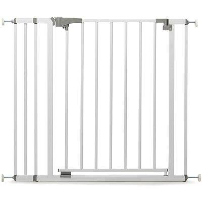 Geuther Türschutzgitter Yanis, 98,5-107 cm Weiß I Treppenschutzgitter ohne Bohren in Metall I Stabiles Babygitter I Sicheres Kinderschutzgitter, Hundegitter Wohnung & Treppengitter zum Klemmen Geuther Türschutzgitter Yanis, 98,5-107 cm Weiß I Treppenschutzgitter ohne Bohren in Metall I Stabiles Babygitter I Sicheres Kinderschutzgitter, Hundegitter Wohnung & Treppengitter zum Klemmen
