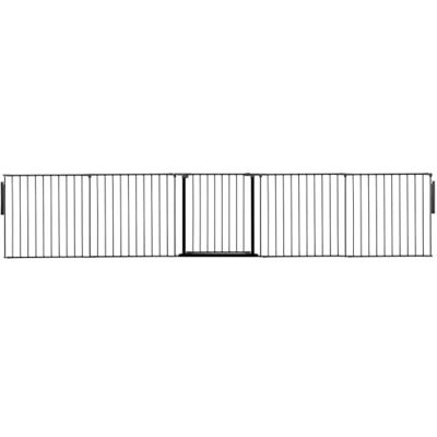 Safetots Premium MehrPanelRaumteiler, bis zu 370cm Breit, Schwarz, 70cm Hoch, MehrPanelflexible Raumbarriere, Raumteiler mit Tür für Babys und Kleinkinder, Einfache Installation Safetots Premium MehrPanelRaumteiler, bis zu 370cm Breit, Schwarz, 70cm Hoch, MehrPanelflexible Raumbarriere, Raumteiler mit Tür für Babys und Kleinkinder, Einfache Installation