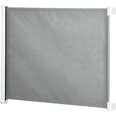 PawHut Hunde Türschutzgitter Ausziehbar Einrollbar PVC 115 x 82,5 cm Grau Treppenschutzgitter, Treppenschutz, Sicherheitstrennwand, Trennwand, Türschutz, Treppenschutzrollo, Rollo PawHut Hunde Türschutzgitter Ausziehbar Einrollbar PVC 115 x 82,5 cm Grau Treppenschutzgitter, Treppenschutz, Sicherheitstrennwand, Trennwand, Türschutz, Treppenschutzrollo, Rollo