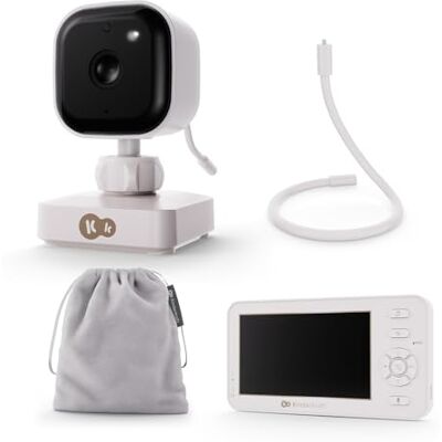Kinderkraft NITEEYE TRAVEL Babyphone mit Kamera und 4,3'' Monitor ohne WLAN, kabellos, VOX-Modus, Nachtsicht, Gegensprechfunktion, Temperatursensor, 8 Schlaflieder, Flexibler Halter, Weiß Kinderkraft NITEEYE TRAVEL Babyphone mit Kamera und 4,3'' Monitor ohne WLAN, kabellos, VOX-Modus, Nachtsicht, Gegensprechfunktion, Temperatursensor, 8 Schlaflieder, Flexibler Halter, Weiß