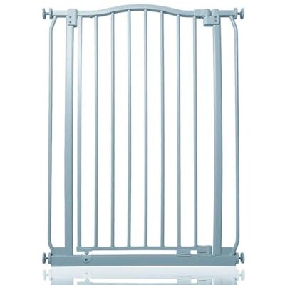 Safetots Extragroßes Treppenschutzgitter mit Gebogenem Oberen Teil, 71cm 80cm, Matt Grau, Extra Hoch 100cm in der Höhe, Treppenschutzgitter mit Druckbefestigung, Babygitter für Türen Safetots Extragroßes Treppenschutzgitter mit Gebogenem Oberen Teil, 71cm 80cm, Matt Grau, Extra Hoch 100cm in der Höhe, Treppenschutzgitter mit Druckbefestigung, Babygitter für Türen