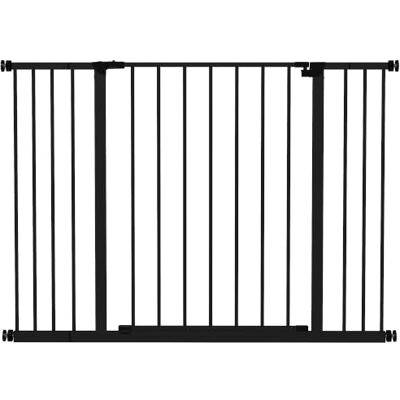 PawHut Türschutzgitter 10/15 cm Verlängerung 76-82/86-97/101-107 cm Schwarz Treppenschutzgitter, Türgitter ohne Bohren, Treppengitter, Einhändiges Öffnen, Stahl PawHut Türschutzgitter 10/15 cm Verlängerung 76-82/86-97/101-107 cm Schwarz Treppenschutzgitter, Türgitter ohne Bohren, Treppengitter, Einhändiges Öffnen, Stahl