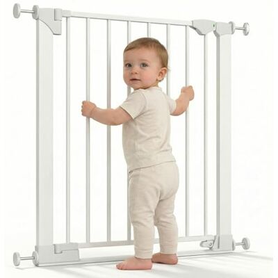 Safetots SafeStep Treppenschutzgitter ohne Bohren Weiß – Maximale Sicherheit für Babys & Haustiere – Visuelle Schließkontrolle – Beidseitig öffnend – Komfortables Tür- & Treppengitter 75cm 82cm Safetots SafeStep Treppenschutzgitter ohne Bohren Weiß – Maximale Sicherheit für Babys & Haustiere – Visuelle Schließkontrolle – Beidseitig öffnend – Komfortables Tür- & Treppengitter 75cm 82cm