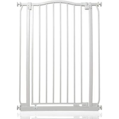 Safetots Extragroßes Treppenschutzgitter mit Gebogenem Oberen Teil, 71cm 80cm, Mattweiß, Extra Hoch 100cm in der Höhe, Treppenschutzgitter mit Druckbefestigung, Babygitter für Türen Safetots Extragroßes Treppenschutzgitter mit Gebogenem Oberen Teil, 71cm 80cm, Mattweiß, Extra Hoch 100cm in der Höhe, Treppenschutzgitter mit Druckbefestigung, Babygitter für Türen