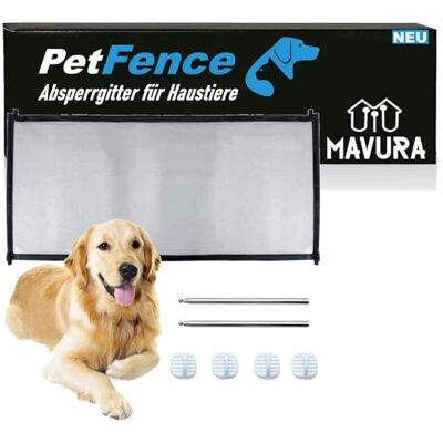 MAVURA PetFence Absperrgitter Treppenschutzgitter für Hunde, Katzen & Babys (Hundeschutzgitter Sicherheitsgitter Hundetürschutz Hundebarrieren), Innen- und Außenbereiche MAVURA PetFence Absperrgitter Treppenschutzgitter für Hunde, Katzen & Babys (Hundeschutzgitter Sicherheitsgitter Hundetürschutz Hundebarrieren), Innen- und Außenbereiche