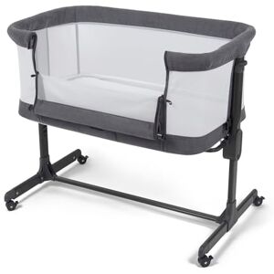 BABYLO Aurora 2-in-1 Co Sleeper, Nachttisch & eigenständiges Babybett mit Matratze, 0-6 Monate (9 kg), Grau BABYLO Aurora 2-in-1 Co Sleeper, Nachttisch & eigenständiges Babybett mit Matratze, 0-6 Monate (9 kg), Grau