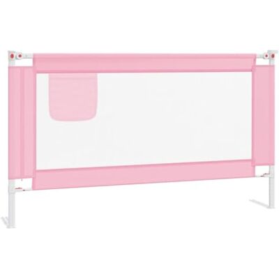 vidaXL Kleinkind Bettschutzgitter Bettgitter Kinderbettgitter Babybettgitter Gitter Kinderbett Babybett Rausfallschutz Rosa 140x25cm Stoff vidaXL Kleinkind Bettschutzgitter Bettgitter Kinderbettgitter Babybettgitter Gitter Kinderbett Babybett Rausfallschutz Rosa 140x25cm Stoff