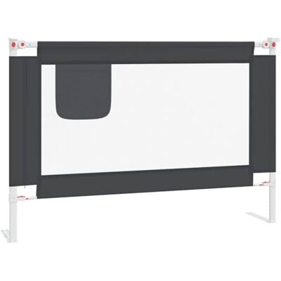 vidaXL Kleinkind Bettschutzgitter Bettgitter Kinderbettgitter Babybettgitter Gitter Kinderbett Babybett Rausfallschutz Dunkelgrau 100x25cm Stoff vidaXL Kleinkind Bettschutzgitter Bettgitter Kinderbettgitter Babybettgitter Gitter Kinderbett Babybett Rausfallschutz Dunkelgrau 100x25cm Stoff