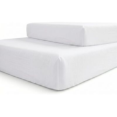 Babyline Set mit 2 Bettlaken für Kinderbett, 100% Baumwolle. Verstellbare Gummibänder Babyline Set mit 2 Bettlaken für Kinderbett, 100% Baumwolle. Verstellbare Gummibänder