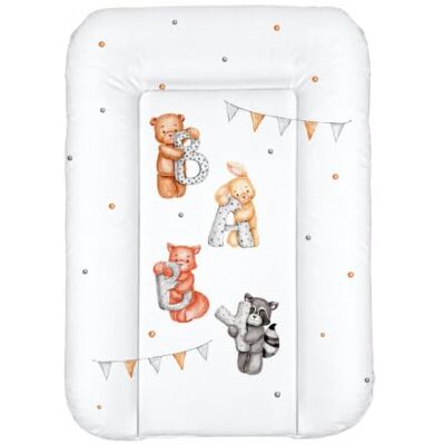 regalik Wickelauflage 50x70 cm, abwaschbar, flach, weiß, Baby-Motiv Wickeltischauflage, wasserdichte PVC-Folie, silikonisierte Vliesfaser, 0-12 Monate / 11 kg, Kommode mit Schutzrahmen regalik Wickelauflage 50x70 cm, abwaschbar, flach, weiß, Baby-Motiv Wickeltischauflage, wasserdichte PVC-Folie, silikonisierte Vliesfaser, 0-12 Monate / 11 kg, Kommode mit Schutzrahmen