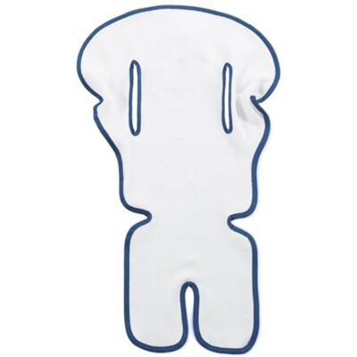 Italbaby Schwammbezug für Hochstuhl, weiß/blau, Mehrfarbig, Einheitsgröße Italbaby Schwammbezug für Hochstuhl, weiß/blau, Mehrfarbig, Einheitsgröße