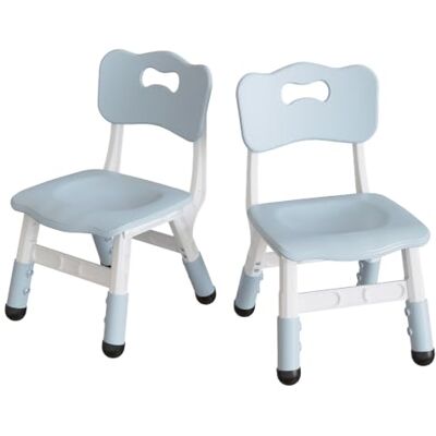 Euker 2er-Set höhenverstellbare Kinderstühle (3 Stufen) – ergonomische Rückenlehne, rutschfeste Füße, Leichter Kunststoff für Kinder 2–8 Jahre, Zuhause/Kita/Klassenzimmer – Farbe: Dunkelgrau Euker 2er-Set höhenverstellbare Kinderstühle (3 Stufen) – ergonomische Rückenlehne, rutschfeste Füße, Leichter Kunststoff für Kinder 2–8 Jahre, Zuhause/Kita/Klassenzimmer – Farbe: Dunkelgrau