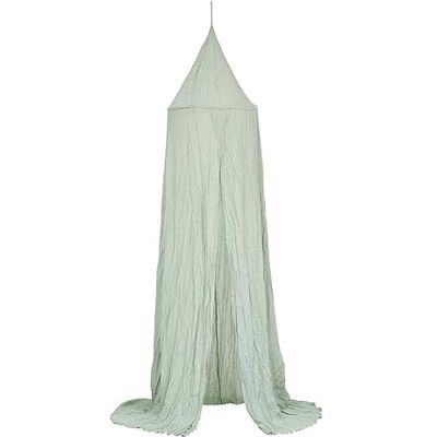 ATMOSPHERA CREATEUR D'INTERIEUR Atmosphera Betthimmel Lili Baumwollgaze weiß H.350 cm Grün ATMOSPHERA CREATEUR D'INTERIEUR Atmosphera Betthimmel Lili Baumwollgaze weiß H.350 cm Grün