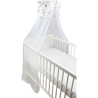 TupTam Babybett Himmel mit Schleife Transparent, Farbe: Safari, Größe: ca. 170x240 cm TupTam Babybett Himmel mit Schleife Transparent, Farbe: Safari, Größe: ca. 170x240 cm