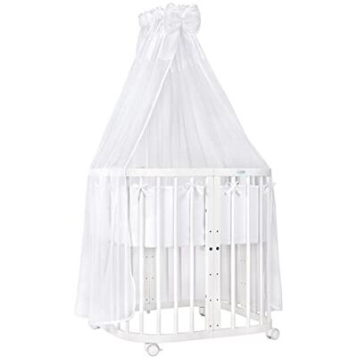 Waldin - Waldin Mobil Babysäng I Trä 7in1 - White Wood - Bed Waldin - Waldin Mobil Babysäng I Trä 7in1 - White Wood - Bed
