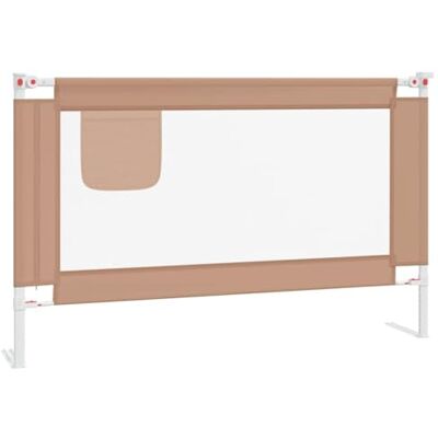 vidaXL Kleinkind Bettschutzgitter Bettgitter Kinderbettgitter Babybettgitter Gitter Kinderbett Babybett Rausfallschutz Taupe 120x25cm Stoff vidaXL Kleinkind Bettschutzgitter Bettgitter Kinderbettgitter Babybettgitter Gitter Kinderbett Babybett Rausfallschutz Taupe 120x25cm Stoff