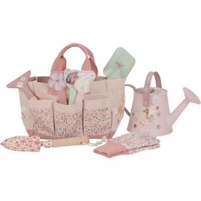 Little Dutch Gartengeräte Set Gartenspielzeug für Kinder inklusive Tasche, Handschuhe, Gießkanne, Schaufel, Harke, Pflanzenstecker 10-teilig Fairy Garden rosa Little Dutch Gartengeräte Set Gartenspielzeug für Kinder inklusive Tasche, Handschuhe, Gießkanne, Schaufel, Harke, Pflanzenstecker 10-teilig Fairy Garden rosa