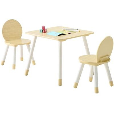 VEVOR Kindertisch mit 2 Stühlen & mit abgerundeten Kanten & Graffiti-Tischplatte, Maltisch Set zum Lesen Lernen Zeichnen Schreiben, Kindersitzgruppe Kindertagesstätte, Basteltisch Spieltisch VEVOR Kindertisch mit 2 Stühlen & mit abgerundeten Kanten & Graffiti-Tischplatte, Maltisch Set zum Lesen Lernen Zeichnen Schreiben, Kindersitzgruppe Kindertagesstätte, Basteltisch Spieltisch