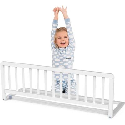 Geuther Bettschutzgitter Holz Rausfallschutz Bett für Kinder Bettgitter als Absturzsicherung Bett Baby Rausfallschutz Elternbett, Rausfallschutz Kinderbett & Baby Bett in 110 cm Länge, Weiß Geuther Bettschutzgitter Holz Rausfallschutz Bett für Kinder Bettgitter als Absturzsicherung Bett Baby Rausfallschutz Elternbett, Rausfallschutz Kinderbett & Baby Bett in 110 cm Länge, Weiß