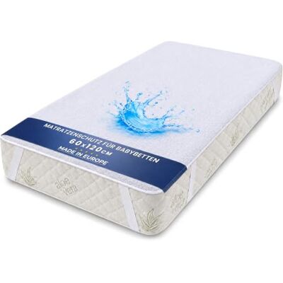 Totsy Baby Matratzenschoner wasserdichte Matratzenauflage 60x120 cm – Kinder Bettunterlage Matratzenschutz und Bettschutz Mattress Protector Nässeschutz wasserdicht und waschbar 60 x 120 Totsy Baby Matratzenschoner wasserdichte Matratzenauflage 60x120 cm – Kinder Bettunterlage Matratzenschutz und Bettschutz Mattress Protector Nässeschutz wasserdicht und waschbar 60 x 120
