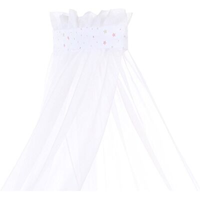 babybay Himmel Piqué mit Band passend für alle Modelle bis 96 cm Länge, weiß Sternemix Sand/Beere babybay Himmel Piqué mit Band passend für alle Modelle bis 96 cm Länge, weiß Sternemix Sand/Beere