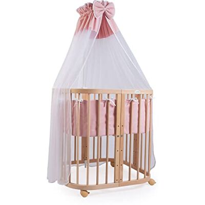 Waldin - Träbabysäng 7in1 - Natürlichen Holz - Wächst mit dem Kind - Babybett Waldin - Träbabysäng 7in1 - Natürlichen Holz - Wächst mit dem Kind - Babybett