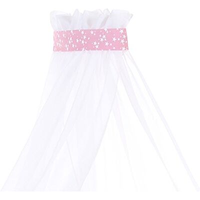 babybay Himmel Piqué mit Band passend für alle Modelle bis 96 cm Länge, Beere Sterne weiß babybay Himmel Piqué mit Band passend für alle Modelle bis 96 cm Länge, Beere Sterne weiß