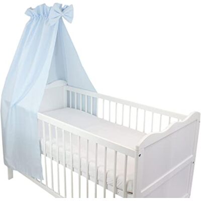 TupTam Babybett Himmel mit Schleifchen, Farbe: Blau, Größe: ca. 160x240 cm TupTam Babybett Himmel mit Schleifchen, Farbe: Blau, Größe: ca. 160x240 cm