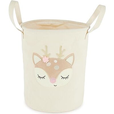 Bieco Wäschekorb Baby Reh Ella Großer Aufbewahrungskorb Kinder Baumwolle und Wasserabweisend Aufbewahrung Kinderzimmer Wäschekorb Kinder Bieco Wäschekorb Baby Reh Ella Großer Aufbewahrungskorb Kinder Baumwolle und Wasserabweisend Aufbewahrung Kinderzimmer Wäschekorb Kinder