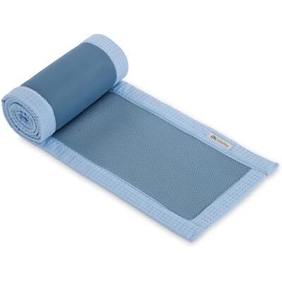 FabiMax Beistellbett Netzumrandung, Bettumrandung aus Mesh & Waffel – Atmungsaktiv, luftdurchlässig & waschbar – Passend für Basic Beistellbett (Blau, Für Basic Beistellbett) FabiMax Beistellbett Netzumrandung, Bettumrandung aus Mesh & Waffel – Atmungsaktiv, luftdurchlässig & waschbar – Passend für Basic Beistellbett (Blau, Für Basic Beistellbett)