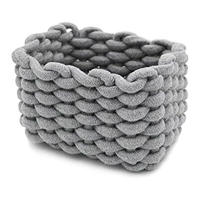 Icegrey Aufbewahrungskorb Baumwolle Strickkorb Dekorative, Grau Small NatüRliche Rechteck Wasserdichter Aufbewahrungsboxen Organisatoren für Babyzimmer, Schlafzimmer, Wohnzimmer Icegrey Aufbewahrungskorb Baumwolle Strickkorb Dekorative, Grau Small NatüRliche Rechteck Wasserdichter Aufbewahrungsboxen Organisatoren für Babyzimmer, Schlafzimmer, Wohnzimmer