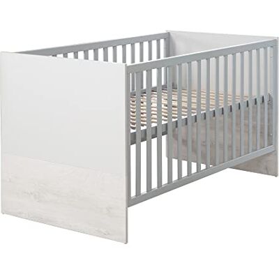 roba Kombi-Kinderbett 'Maren 2', verstellbar, 3 Schlupfsprossen, 70x140 cm, umbaubar, Lichtgrau/Weiß roba Kombi-Kinderbett 'Maren 2', verstellbar, 3 Schlupfsprossen, 70x140 cm, umbaubar, Lichtgrau/Weiß