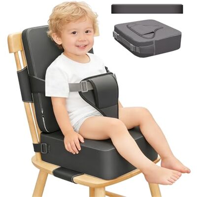 GOEDCH 36×32cm Sitzkissen Sitzerhöhung Stuhl Kind: PU Wasserdicht Kindersitzkissen Hochstuhl, 3-Punkt Schnalle, Ergonomische, Sitzunterstützung Flugzeug-kleinkindsitzverlängerung für Esszimmer GOEDCH 36×32cm Sitzkissen Sitzerhöhung Stuhl Kind: PU Wasserdicht Kindersitzkissen Hochstuhl, 3-Punkt Schnalle, Ergonomische, Sitzunterstützung Flugzeug-kleinkindsitzverlängerung für Esszimmer
