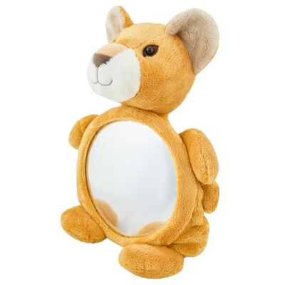 Sterntaler Kinderspiegel Löwe Leo, Baby-Spielzeug für Auto, Kinderbett oder Laufstall, weicher Stoff, großer Rücksitz-Spiegel, 40×26×14 cm, mattgelb Sterntaler Kinderspiegel Löwe Leo, Baby-Spielzeug für Auto, Kinderbett oder Laufstall, weicher Stoff, großer Rücksitz-Spiegel, 40×26×14 cm, mattgelb