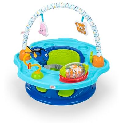 Bright Starts , Disney Baby Findet Nemo SuperSeat lustiger Babysitz zum Sitzen, Spielen und Essen, für Kinder von 4 Monaten bis 4 Jahren, Blau Bright Starts , Disney Baby Findet Nemo SuperSeat lustiger Babysitz zum Sitzen, Spielen und Essen, für Kinder von 4 Monaten bis 4 Jahren, Blau