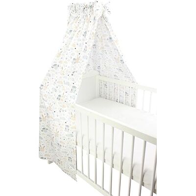 TupTam Babybett Himmel mit Schleifchen, Farbe: Hase/Eule, Größe: ca. 160x240 cm TupTam Babybett Himmel mit Schleifchen, Farbe: Hase/Eule, Größe: ca. 160x240 cm