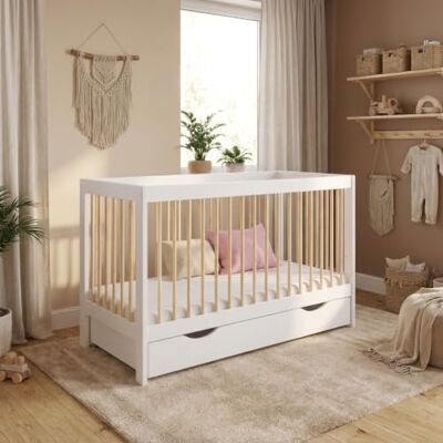 Love For Sleep Babybett Beistellbett 120x60cm mit Sicherheitsbarriere Umwandelbar Weiß-Kiefer Luca Kinderbett Baby Bett Holz Kinderbett Babybett, Mitwachsend Gitterbett Baby Bed Love For Sleep Babybett Beistellbett 120x60cm mit Sicherheitsbarriere Umwandelbar Weiß-Kiefer Luca Kinderbett Baby Bett Holz Kinderbett Babybett, Mitwachsend Gitterbett Baby Bed