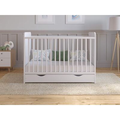 Love For Sleep Babybett Beistellbett 120x60 cm mit Schublade & Matratze Kinderbett Baby Bett Holz Weiß, Babybett Komplett Set Kinderbett Mitwachsend Gitterbett Love For Sleep Babybett Beistellbett 120x60 cm mit Schublade & Matratze Kinderbett Baby Bett Holz Weiß, Babybett Komplett Set Kinderbett Mitwachsend Gitterbett