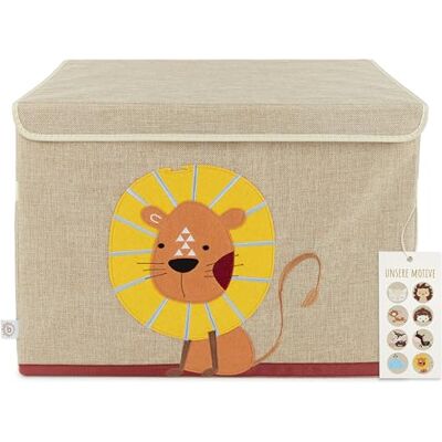 Bieco Aufbewahrungsbox Kinder Löwe Spielzeugkiste mit Deckel Lego Box Aufbewahrung Kinder Aufbewahrungskiste mit Deckel Lego Duplo Aufbewahrungsbox Baby Kinderspielzeug Stoff Stauraum Toy Box Bieco Aufbewahrungsbox Kinder Löwe Spielzeugkiste mit Deckel Lego Box Aufbewahrung Kinder Aufbewahrungskiste mit Deckel Lego Duplo Aufbewahrungsbox Baby Kinderspielzeug Stoff Stauraum Toy Box