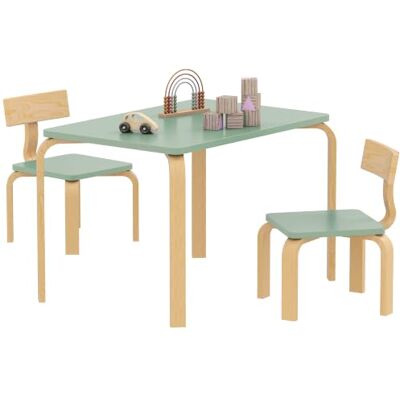 AIYAPLAY Kindertisch und 2 Stühle Set 3-8 Jahre Grün Holz, zum Malen, Spielen, Lernen, Geschenk für Jungen & Mädchen, Spielzimmer, Schlafzimmer, Kindergarten. AIYAPLAY Kindertisch und 2 Stühle Set 3-8 Jahre Grün Holz, zum Malen, Spielen, Lernen, Geschenk für Jungen & Mädchen, Spielzimmer, Schlafzimmer, Kindergarten.
