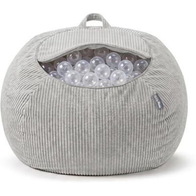 KiddyMoon Sitzsack für Kinder 2-in-1 Spielzeug Aufbewahrung 80x80x50cm ohne harte Kanten, langer Reißverschluss, maschinenwaschbarer Bezug, mit Heimtextilien befüllbar KiddyMoon Sitzsack für Kinder 2-in-1 Spielzeug Aufbewahrung 80x80x50cm ohne harte Kanten, langer Reißverschluss, maschinenwaschbarer Bezug, mit Heimtextilien befüllbar