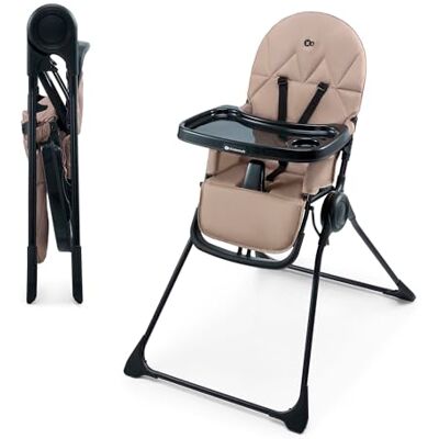 Kinderkraft BINCI Kinderhochstuhl, Babystuhl, leicht und faltbar mit Tablett, Fußstütze und 5-Punkt-Gurt, ideal für kleine Räume und Reisen, Beige Kinderkraft BINCI Kinderhochstuhl, Babystuhl, leicht und faltbar mit Tablett, Fußstütze und 5-Punkt-Gurt, ideal für kleine Räume und Reisen, Beige
