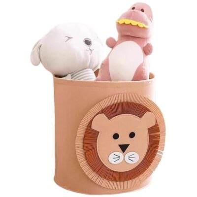 LaresDay Spielzeugaufbewahrungseimer & Wäschekorb für Kinder 35x35 cm Niedliche Muster, Multifunktionaler Aufbewahrungskorb für Spielzeug, Kleidung, Babyzimmer, Kinderzimmer (Der Löwe) LaresDay Spielzeugaufbewahrungseimer & Wäschekorb für Kinder 35x35 cm Niedliche Muster, Multifunktionaler Aufbewahrungskorb für Spielzeug, Kleidung, Babyzimmer, Kinderzimmer (Der Löwe)