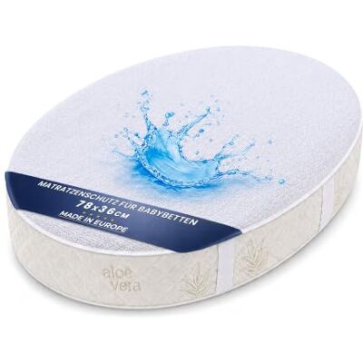 Totsy Baby Matratzenschoner wasserdichte Matratzenauflage 36x78 cm – Kinder Bettunterlage Matratzenschutz und Bettschutz Mattress Protector Nässeschutz wasserdicht und waschbar 36 x 78 Totsy Baby Matratzenschoner wasserdichte Matratzenauflage 36x78 cm – Kinder Bettunterlage Matratzenschutz und Bettschutz Mattress Protector Nässeschutz wasserdicht und waschbar 36 x 78