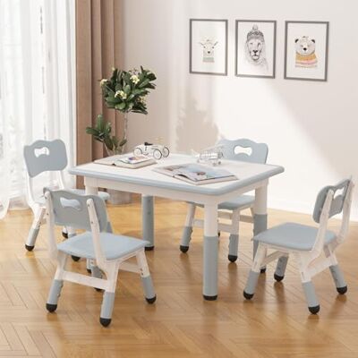 GarveeMore 2er-Set Höhenverstellbare Kinderstühle Aus Kunststoff 3 Stufen ergonomische Rückenlehne & rutschfeste Füße für Kinder 2–6 Jahre Beige/Dunkelgrau/Grau GarveeMore 2er-Set Höhenverstellbare Kinderstühle Aus Kunststoff 3 Stufen ergonomische Rückenlehne & rutschfeste Füße für Kinder 2–6 Jahre Beige/Dunkelgrau/Grau