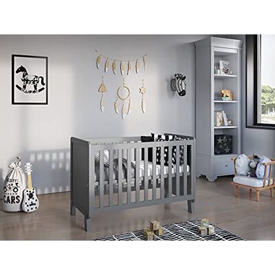 Love For Sleep Babybett Beistellbett 120x60cm mit Schaumstoffmatratze Grau Francis Kinderbett Baby Bett Holz Kinderbett Babybett, Mitwachsend Gitterbett Baby Bed Love For Sleep Babybett Beistellbett 120x60cm mit Schaumstoffmatratze Grau Francis Kinderbett Baby Bett Holz Kinderbett Babybett, Mitwachsend Gitterbett Baby Bed